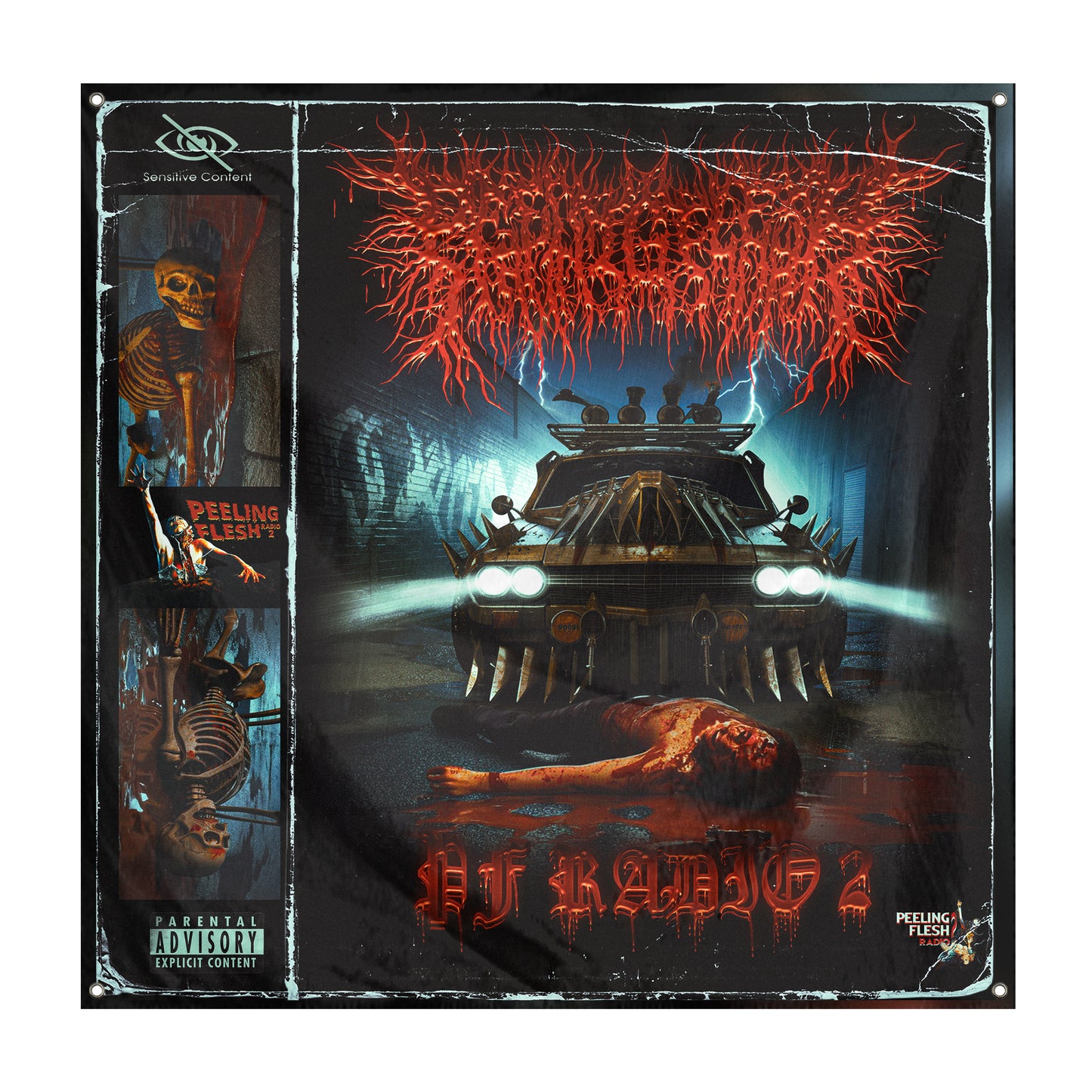 Peeling Flesh "PF Radio 2" Special Edition Flag