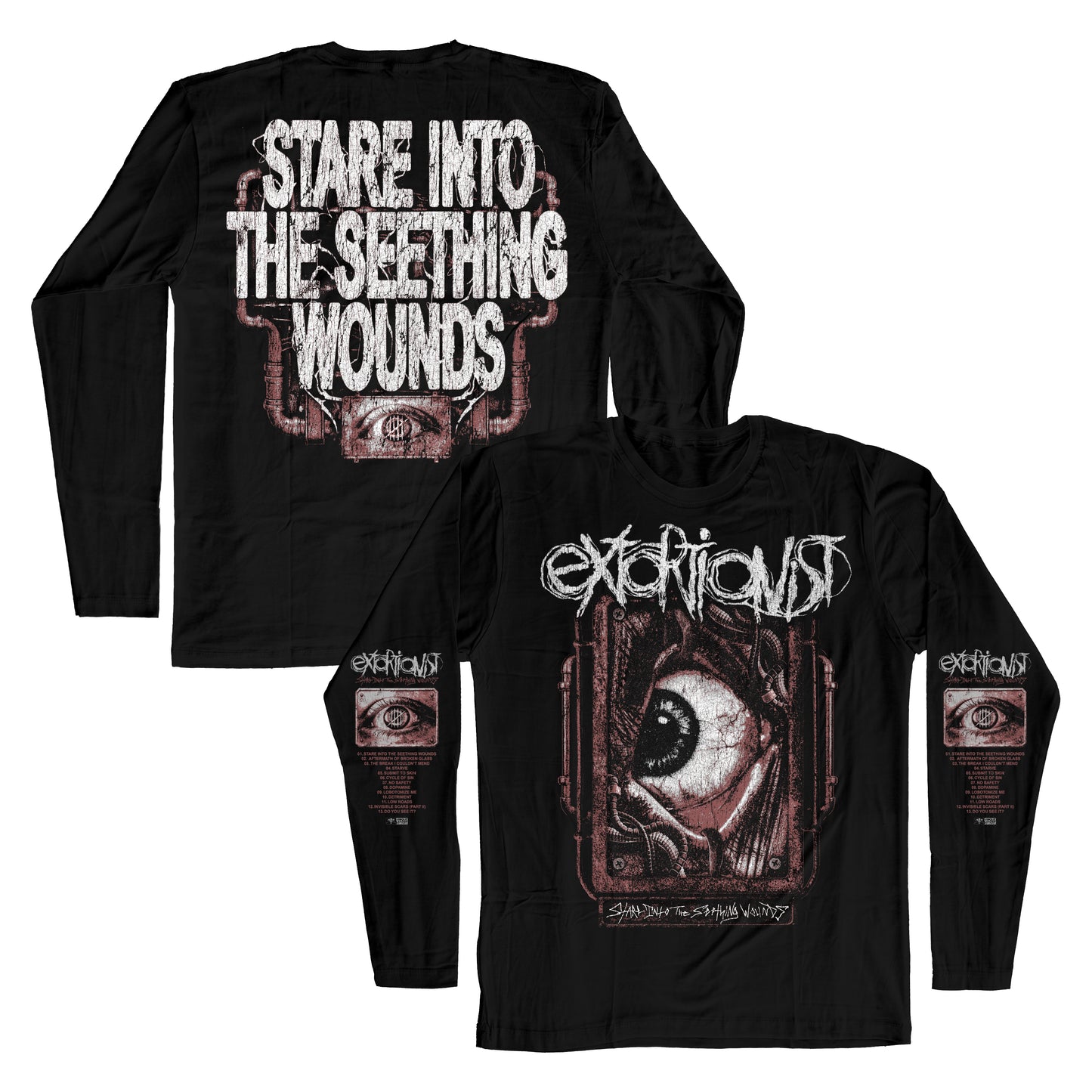 Extortionist "Stare Into The Seething Wounds" Longsleeve