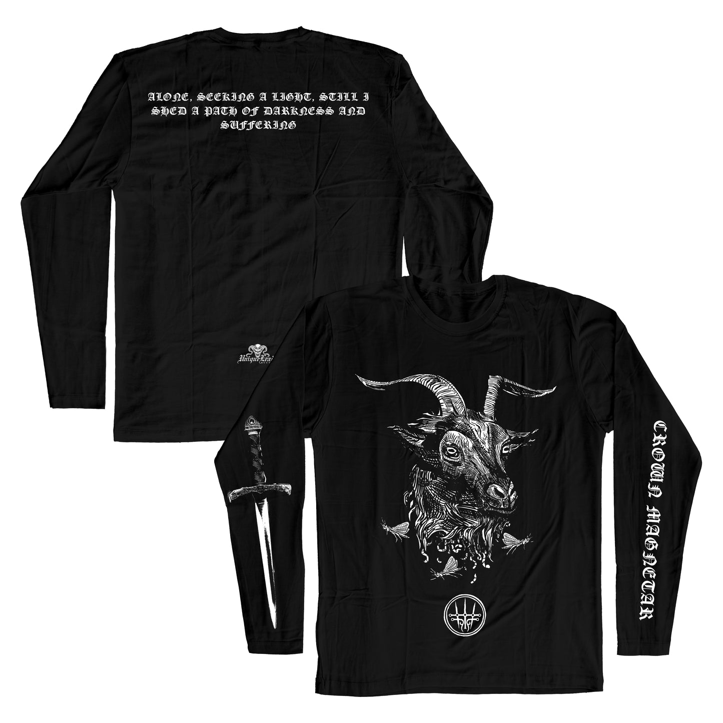 Crown Magnetar "Alone in Death Goat" Longsleeve