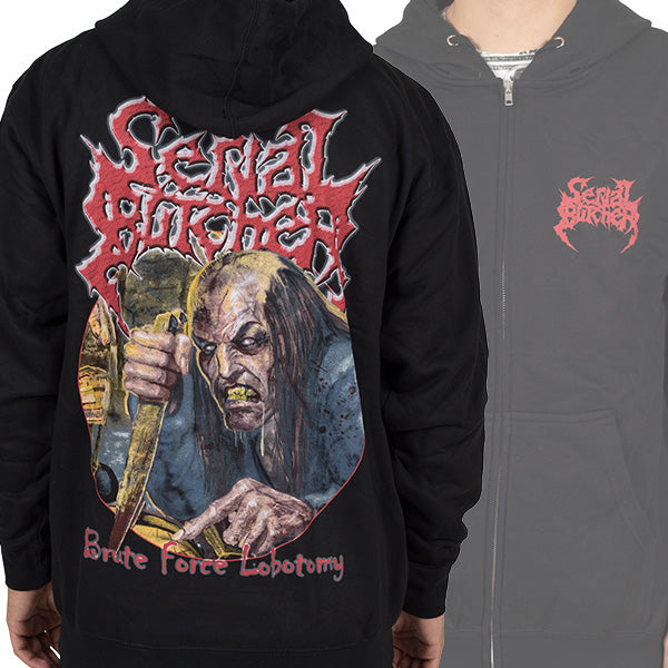 Serial Butcher "Brute Force Lobotomy" Zip Hoodie