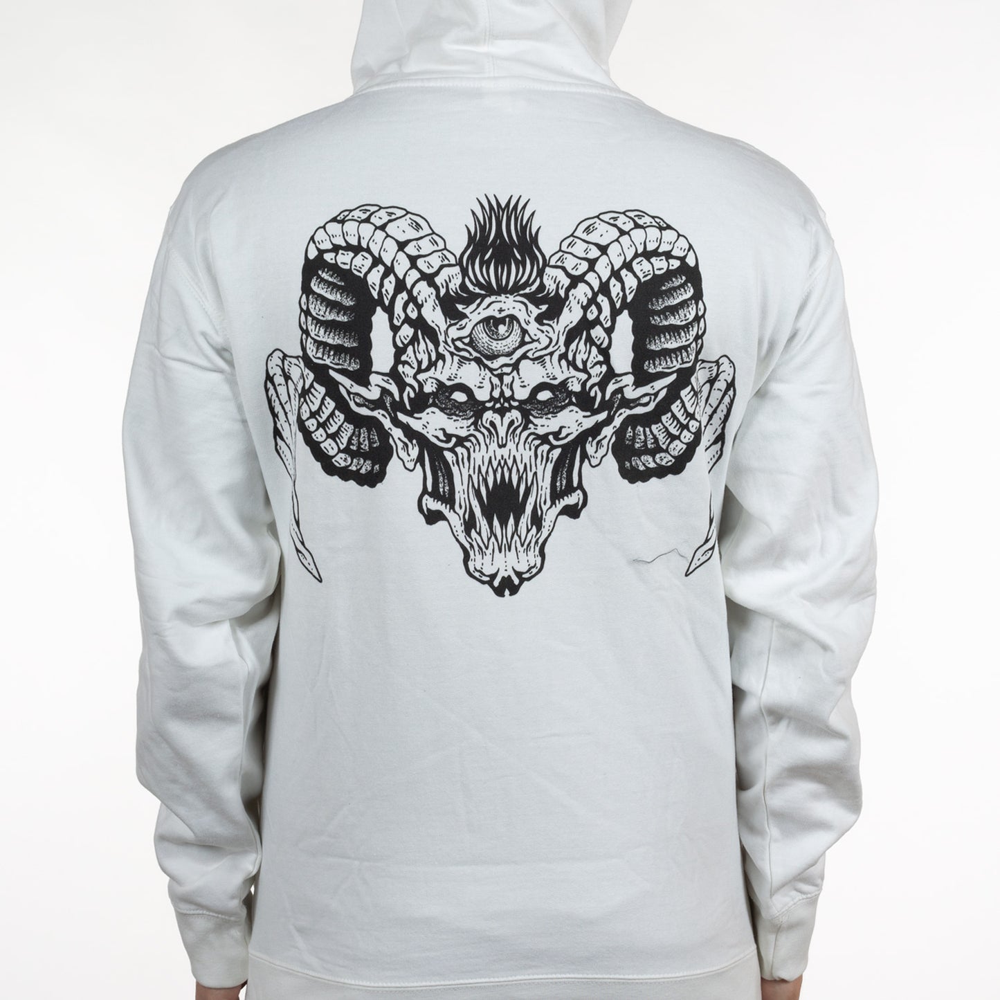 Unique Leader Records "Alrekr Demon/Jamie Christ Colab (White)" Zip Hoodie