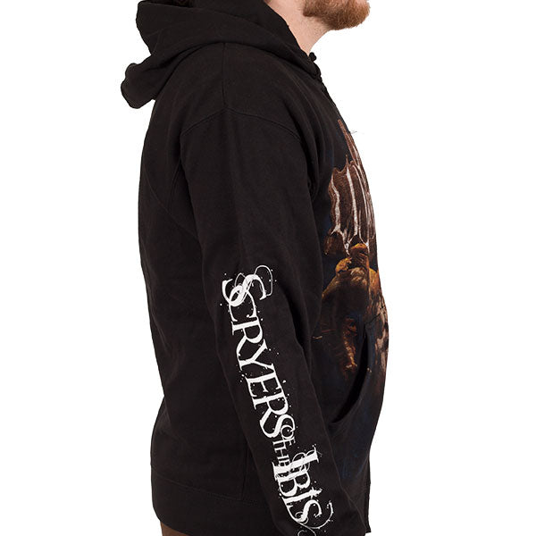 Ovid's Withering "Scryers of the Ibis LP Cover" Zip Hoodie