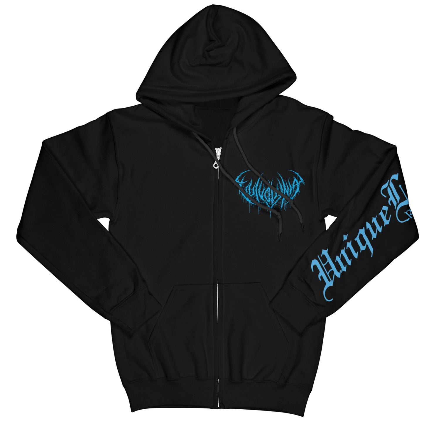 Vulvodynia "Praenuntius Infiniti (Blue)" Zip Hoodie