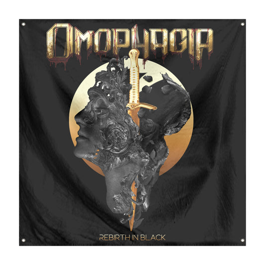 Omophagia "Rebirth in Black" Special Edition Flag