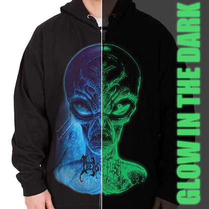 Deeds of Flesh "Alien Head" Zip Hoodie