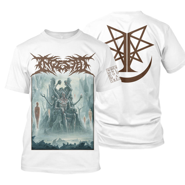 Ingested "Where Only Gods May Tread (white)" T-Shirt