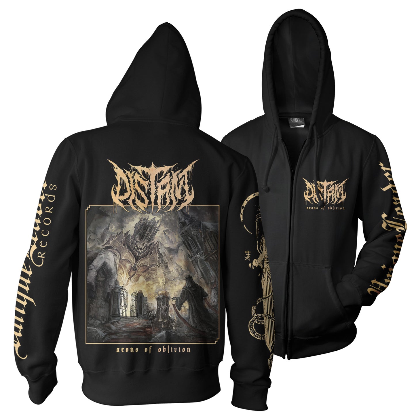 Distant "Aeons Of Oblivion" Zip Hoodie