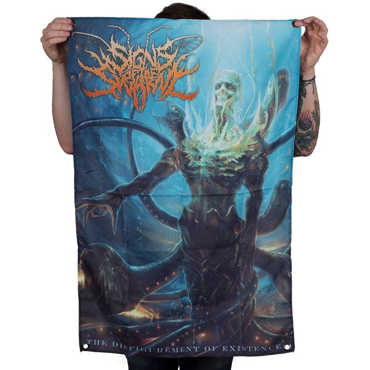 Signs of the Swarm "The Disfigurement of Existence" Flag