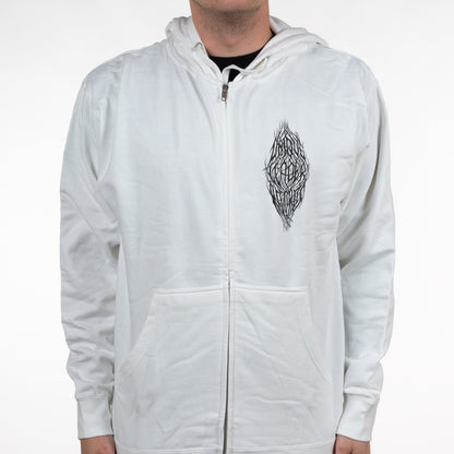 Unique Leader Records "Alrekr Demon/Jamie Christ Colab (White)" Zip Hoodie