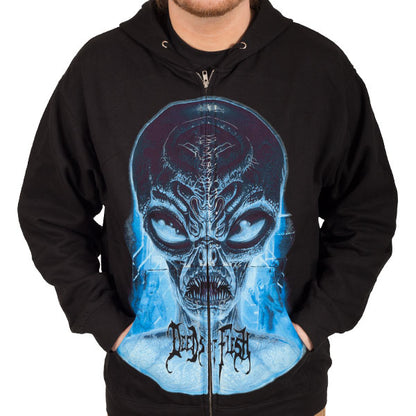 Deeds of Flesh "Alien Head" Zip Hoodie