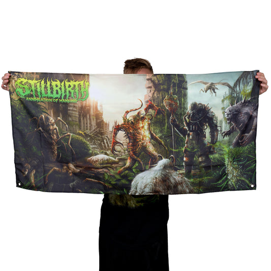 Stillbirth "Annihilation of Mankind" Flag