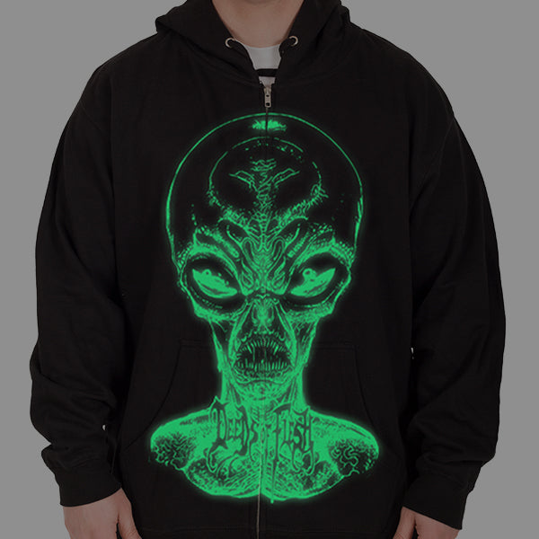 Deeds of Flesh "Alien Head" Zip Hoodie